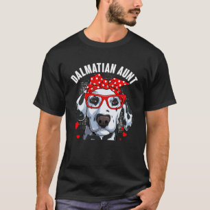 T-shirt Dalmatie Tante Chien Famille Correspondant Mère Fê