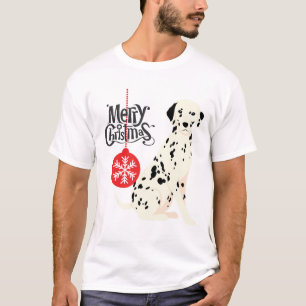 T-shirt Dalmatien de Noël