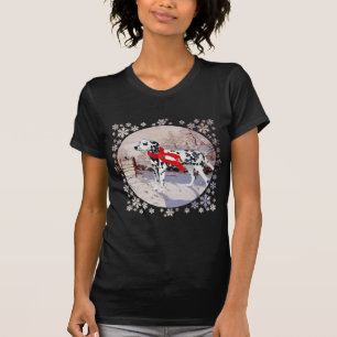 T-shirt Dalmatien et Pie d'hiver