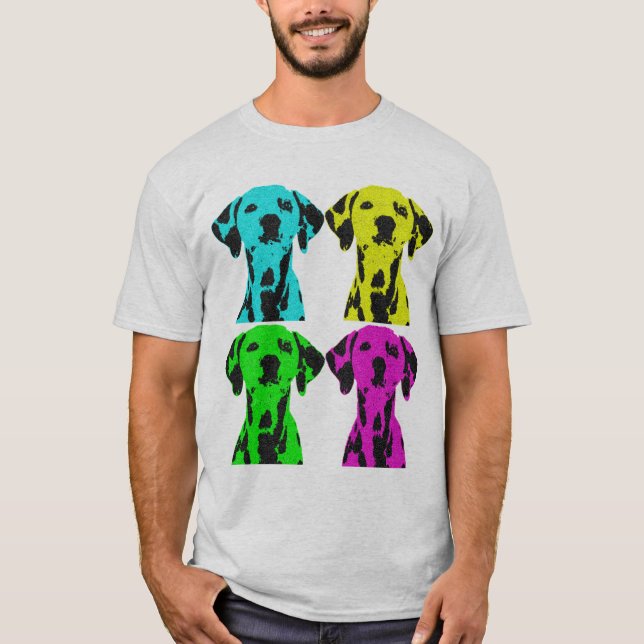 T-shirt Dalmatien POP art (Devant)