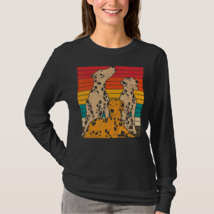 T-shirt Dalmatiens Animaux Animaux Propriétaire Chien Rétr