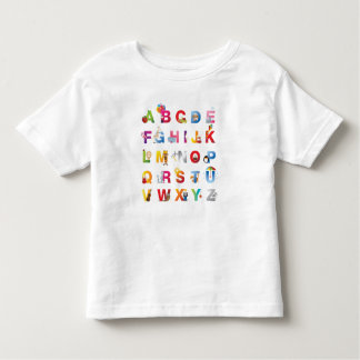 T-shirt d'alphabet d'enfant en bas âge