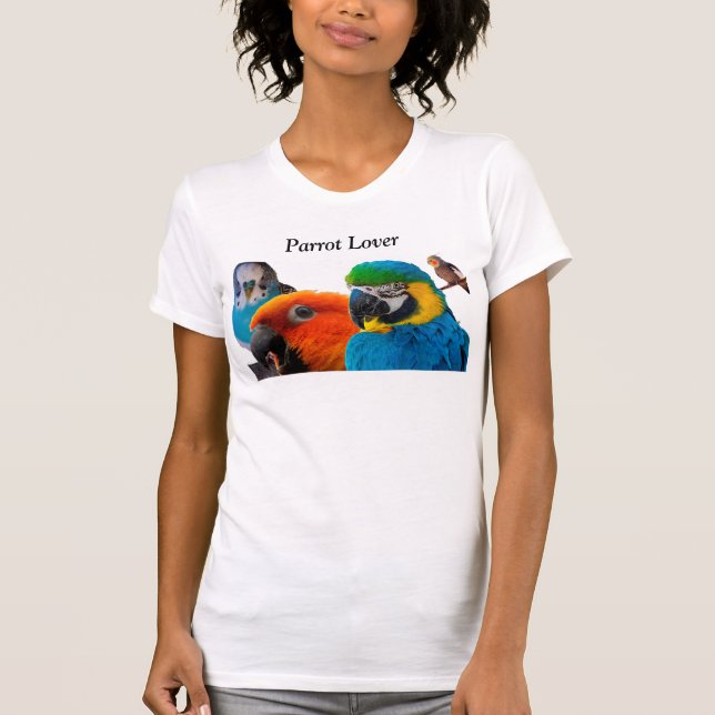 T-shirt d'amant de perroquet (Devant)