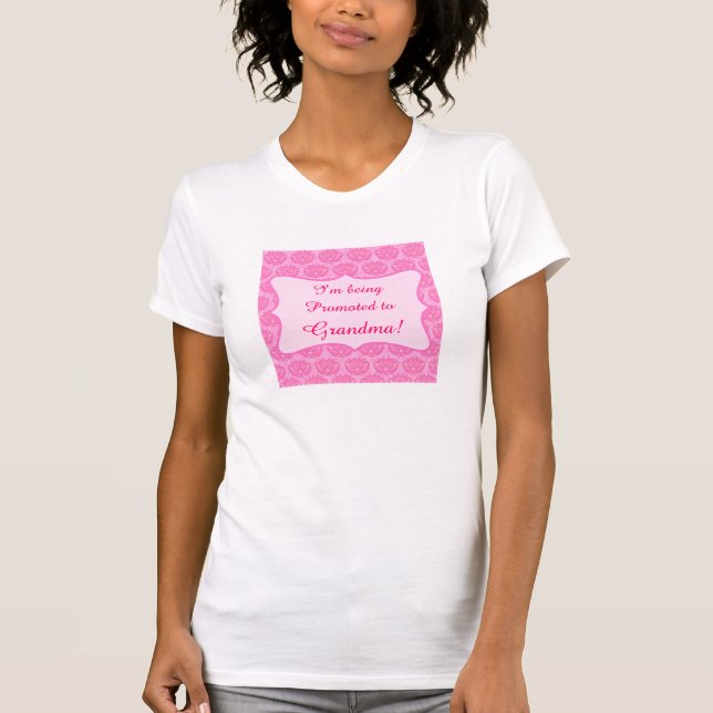 T-shirt Damas rose en promotion à GrandMa Baby Girl (Devant)
