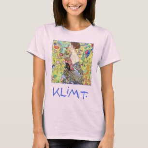 T-shirt Dame au éventail par Gustav Klimt, Japonisme Vinta