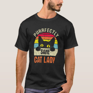 T-shirt Dame aux chats parfaitement saine  Chat  Chat mino