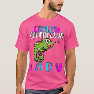 T-shirt Dame Crazy Chameleon
