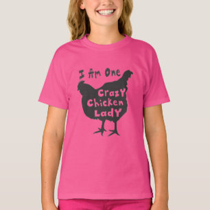 T-shirt dame dame poule folle