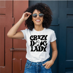 T-shirt Dame de chien fou