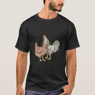 T-shirt Dame de poulet folle Poulet Ferme animale Vintage