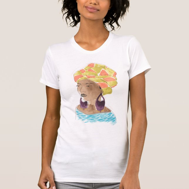 T-shirt Dame forte et belle (Devant)