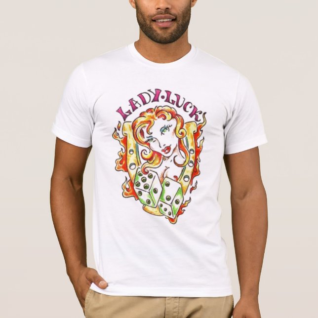 T-SHIRT DAME LUCK (Devant)