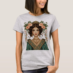 T-shirt Dames à Fleur Jumelle Élégant T-Shi à Imprimé Fl