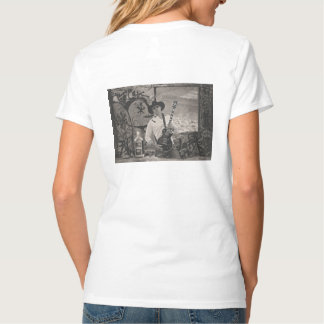 T-shirt Dames Cut Old Man Liver avec photo B&W