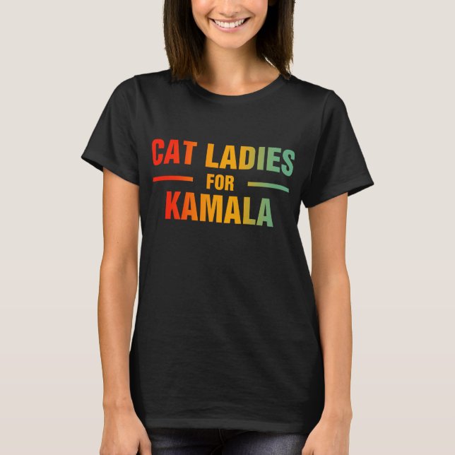 T-shirt Dames de chat pour Kamala (Devant)