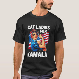 T-shirt Dames De Chat Pour Kamala, Femme De Chat Sans Enfa