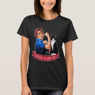 T-shirt Dames de chats sans enfants votent Rosie la rivete