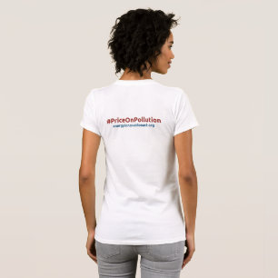 T-shirt Dames de #PriceOnPollution d'acte d'innovation