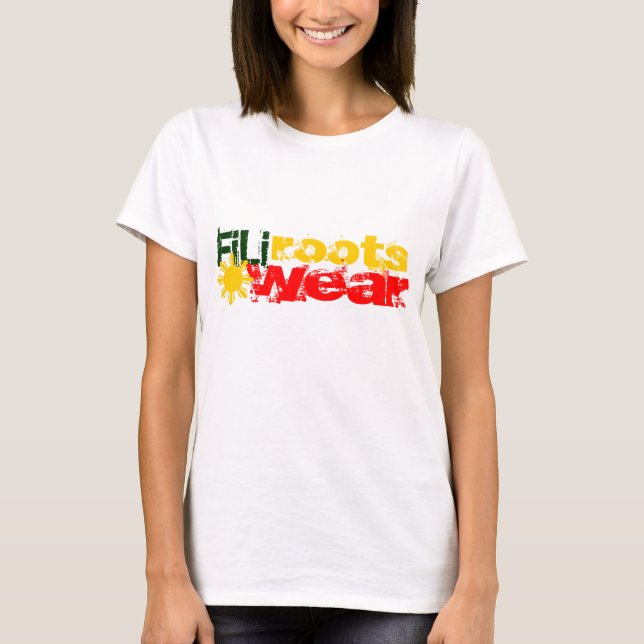 T-shirt dames de rasta de filirootswear (Devant)