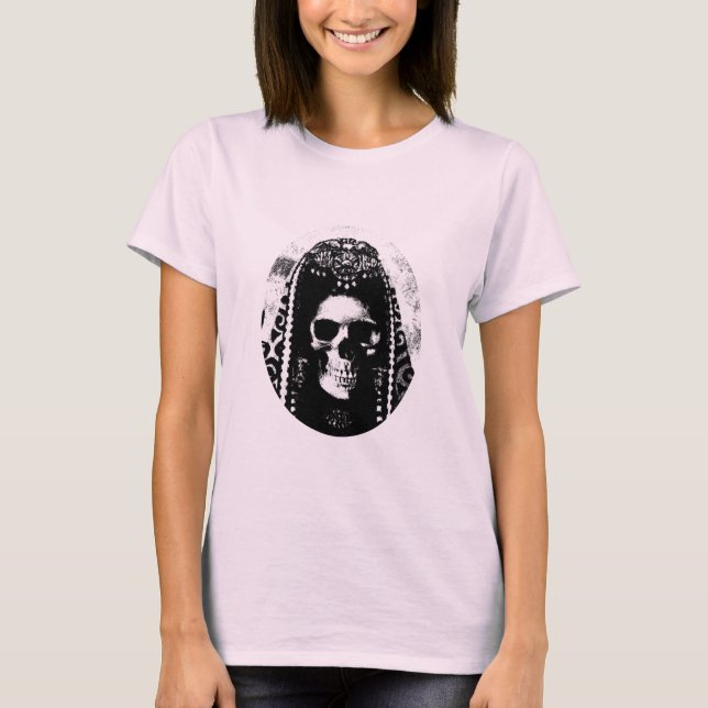 T-shirt Dames Design crâne (Devant)