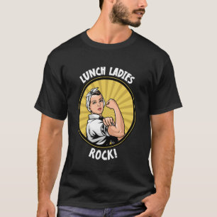 T-shirt Dames du déjeuner rock travailleuse de cafétéria d