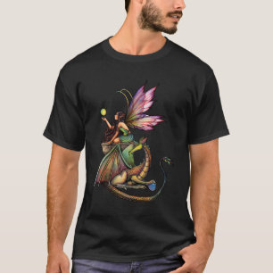 T-shirt Dames Fairy Dragon par Molly Harrison