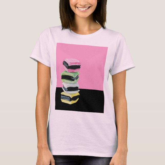 T-shirt dames rose de Licorice Allsports (Devant)