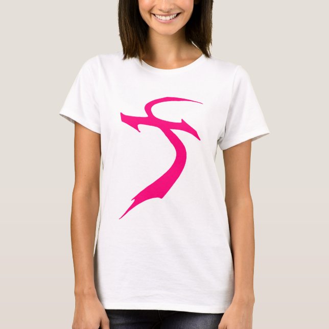 T-shirt Dames roses T de logo de TPS (Devant)