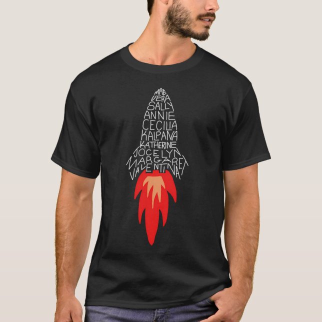 T-shirt Dames spatiales (Devant)