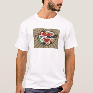 T-shirt dames T du coeur mimi