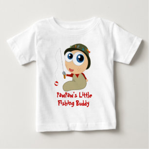 T-shirt d'ami de pêche de la papaye s