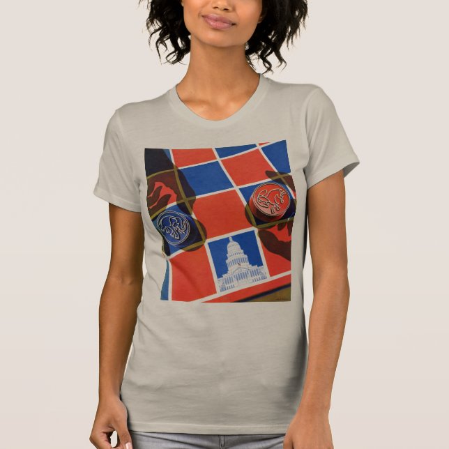 T-shirt Damier d'élection (Devant)
