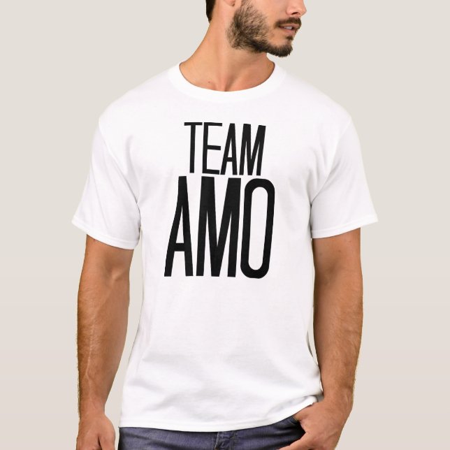 T-shirt d'AMO d'équipe dans le blanc (Devant)