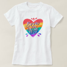 T-shirt d'amour arc-en-ciel