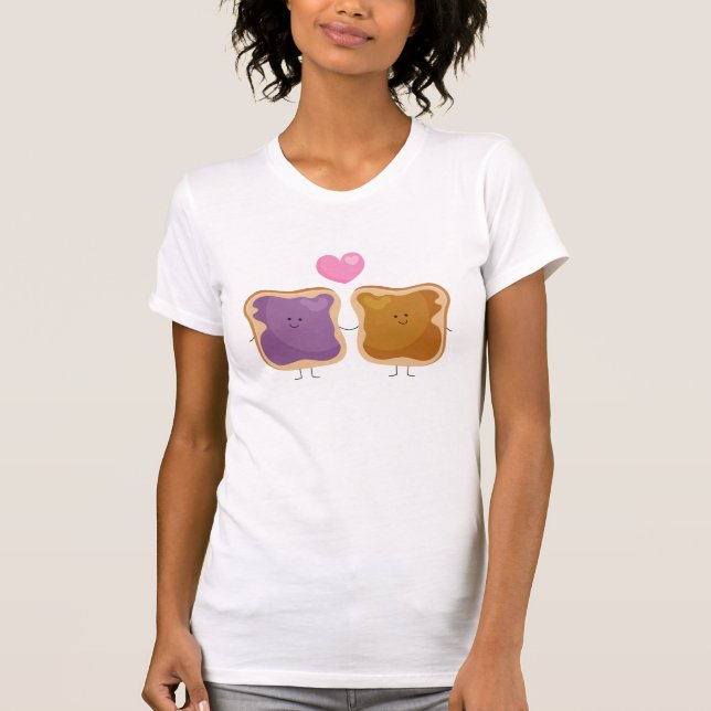 T-shirt d'amour de beurre et de gelée d'arachide (Devant)
