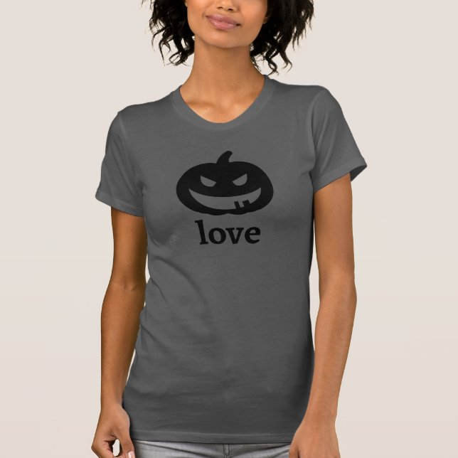 T-shirt d'amour de Jack O'Lantern (Devant)