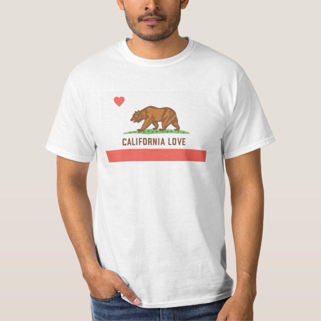 T-shirt d'amour de la Californie (Devant)