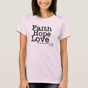 T-shirt d'amour d'espoir de foi