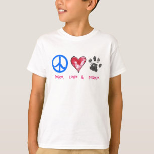 T-shirt d'amour et de délivrance de paix