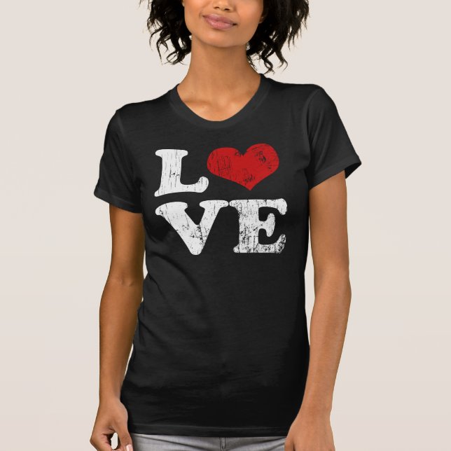 T-shirt d'amour vintage (Devant)