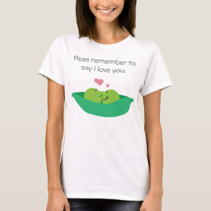 T-shirt d'amoureux de cosse de pois
