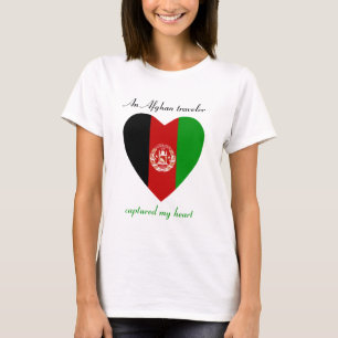 T-shirt d'amoureux de drapeau de l'Afghanistan