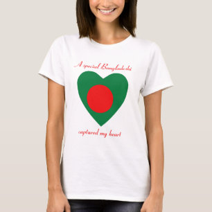 T-shirt d'amoureux de drapeau du Bangladesh
