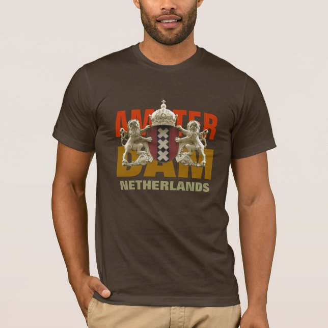 T-shirt d'Amsterdam Pays-Bas (Devant)