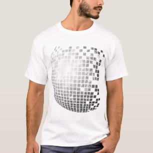 T-shirt d'amusement de boule de disco rétro