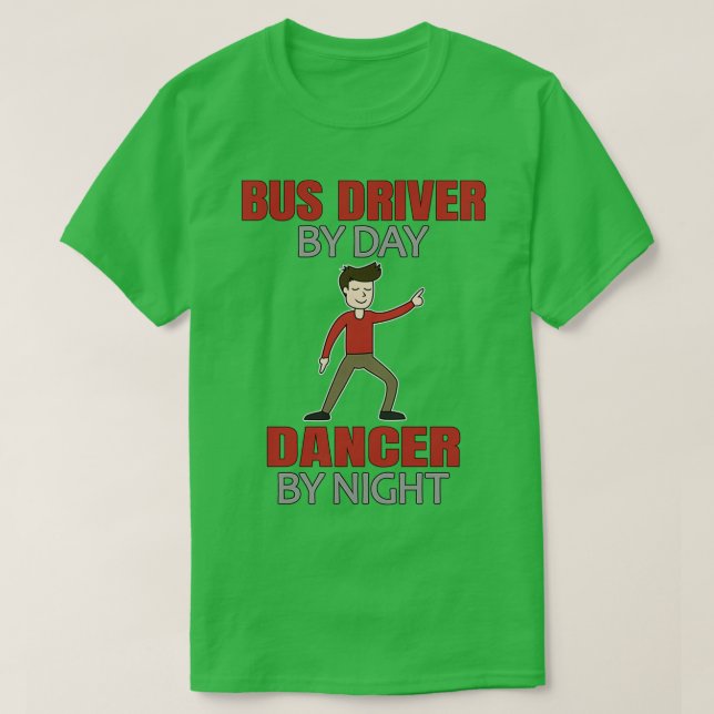 T-shirt Dancing Bus Driver Hommes Danser (Design devant)