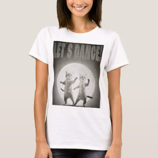 T-shirt dancing cats-2-BW