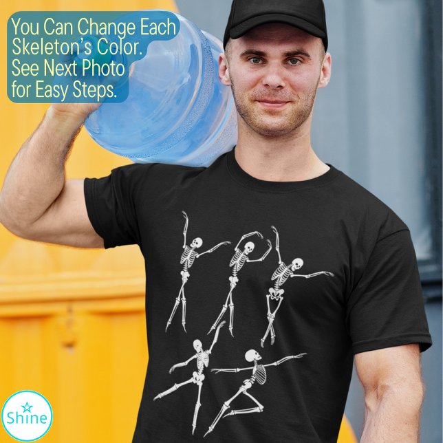 T-shirt Dancing Skeleton déplaisant drôle ballerines Hallo (Créateur téléchargé)