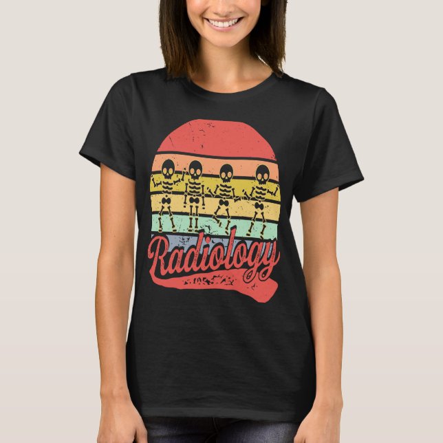 T-shirt Dancing Skeleton Radiologie Technicien Radiologiqu (Devant)