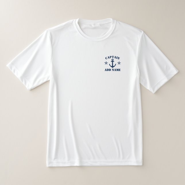 T-shirt d'ancrage nautique pour le capitaine de ba (Poser)